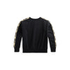 Girls Black & Gold Taped Tracksuit