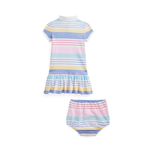 Load image into Gallery viewer, Striped Polo Dress