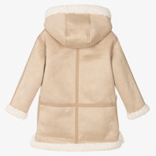 Load image into Gallery viewer, Beige Faux Suede Coat