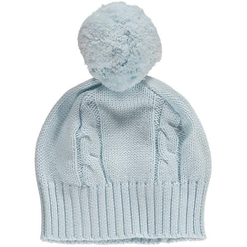 Pale Blue Bobble Hat