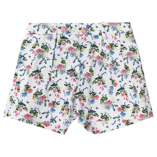 Monnalisa Sale White Floral Shorts