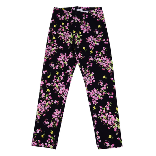 Black Floral Leggings