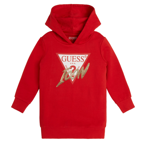Red Logo Sweat Dress