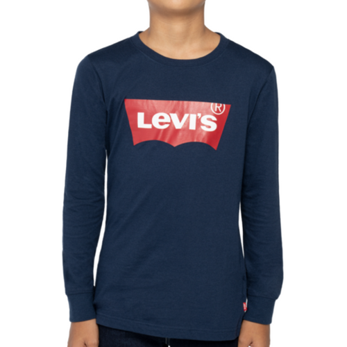 Navy LS Logo T-Shirt