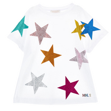 Load image into Gallery viewer, White Oversized Star T-Shirt