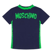 Load image into Gallery viewer, Navy &amp; Green Paint Maxi T-Shirt