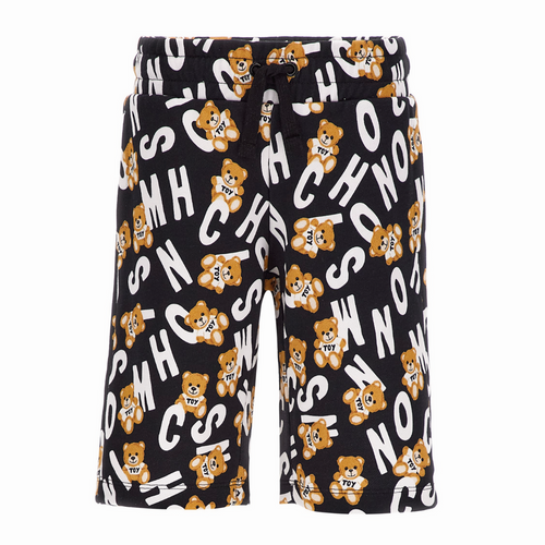 Black Letter Bear Shorts