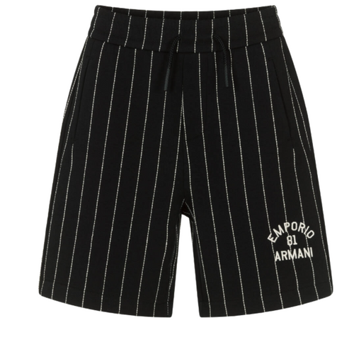 Navy Striped Shorts
