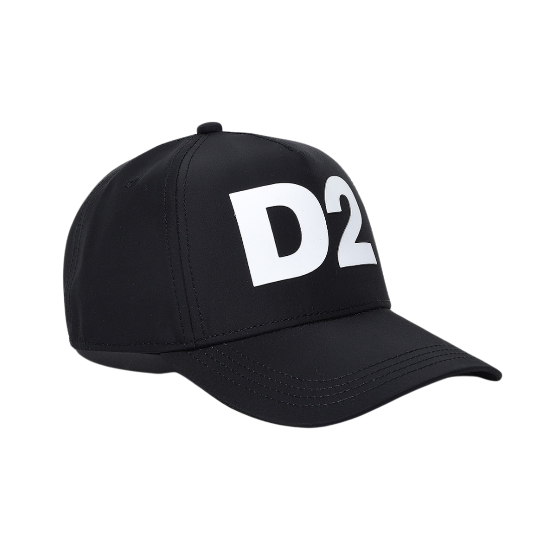 Dsquared2 Black D2 Hat Village Kids