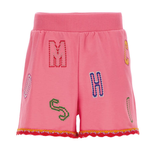 Pink Patch Letter Shorts