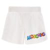 White Bubble Multi Logo Shorts