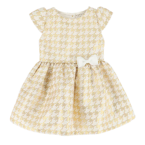 Babies White & Gold Dress