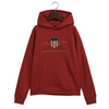 Burgundy Shield Logo Hoodie