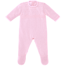 Load image into Gallery viewer, Pink Knitted Babygrow