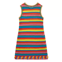Load image into Gallery viewer, Multicoloured Crochet Dress