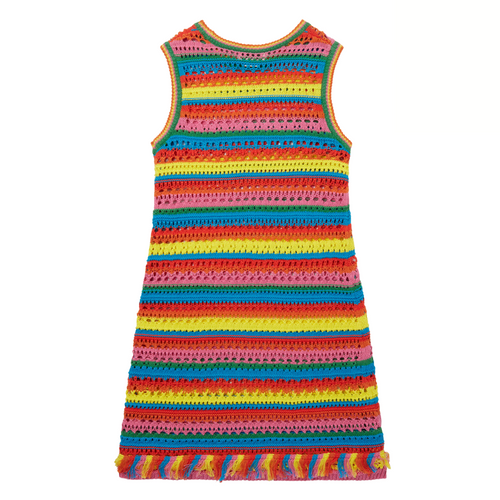 Multicoloured Crochet Dress
