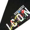 Black ICON Paint Sweat Bottoms