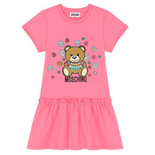 Load image into Gallery viewer, Pink Flower Bear Dress