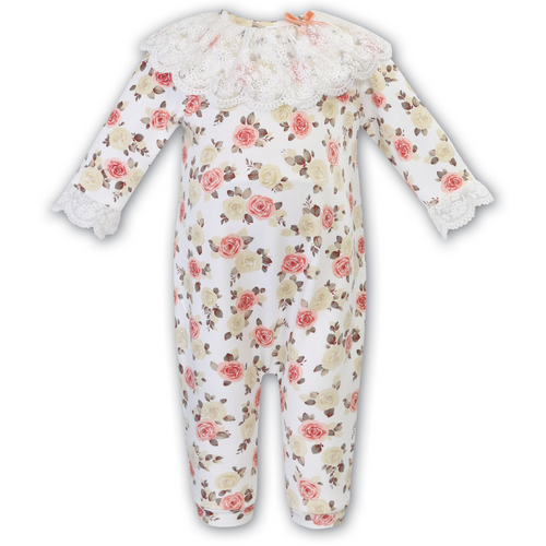 White Floral Footless Playsuit
