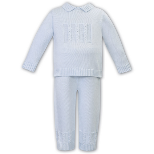 Blue Knitted Set