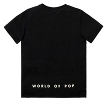 Load image into Gallery viewer, Black Multi Colour World Logo T-shirt