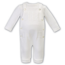 Load image into Gallery viewer, Ivory Dungaree Set