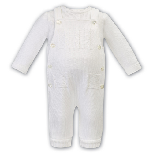 Ivory Dungaree Set