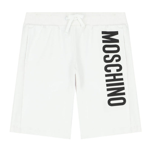 White Logo Shorts