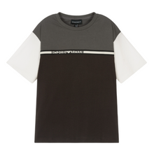Load image into Gallery viewer, Grey &amp; Brown Logo T-Shirt