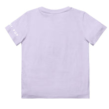 Load image into Gallery viewer, Lilac Multi Colour World Badge Logo T-shirt