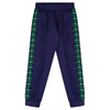 Navy & Green Logo Sweat Bottoms