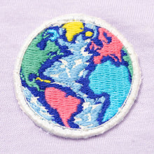 Load image into Gallery viewer, Lilac Multi Colour World Badge Logo T-shirt