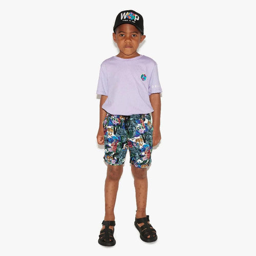 Lilac Multi Colour World Badge Logo T-shirt
