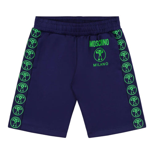 Navy & Green Logo Shorts