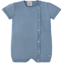 Load image into Gallery viewer, Blue Knitted Romper