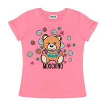 Load image into Gallery viewer, Pink Flower Bear T-Shirt