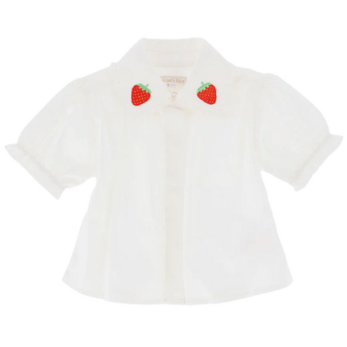 White 'Strawberry' Blouse
