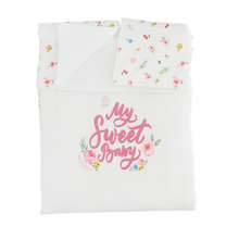 Load image into Gallery viewer, White Sweet Baby Blanket