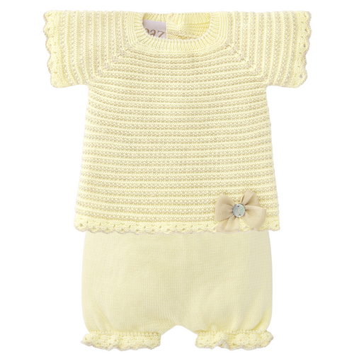 Yellow Knitted Set