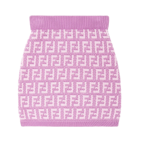 Purple Knit Skirt