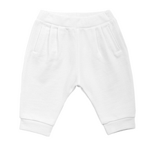 Load image into Gallery viewer, White Baby Sweat Pants