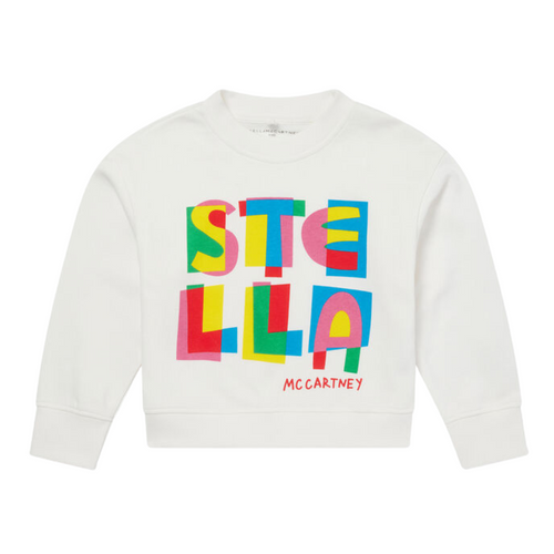 White Logo Sweat Top