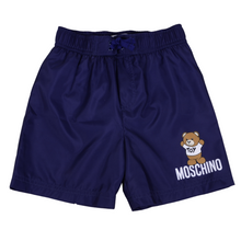 Load image into Gallery viewer, Navy Bear Swim Shorts