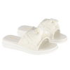 White 'Lisbeth' Bow Sliders