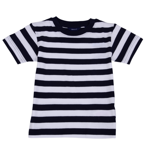Navy & White Striped T-Shirt