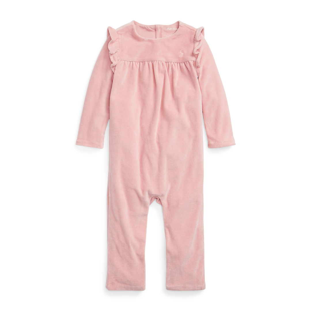 Pink Velour Jumpsuit