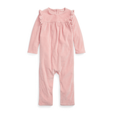 Load image into Gallery viewer, Pink Velour Jumpsuit