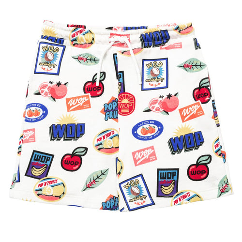 Ivory Tutti Frutti Printed Shorts