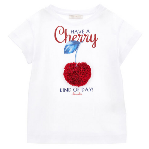 White Cherry Maxi T-Shirt