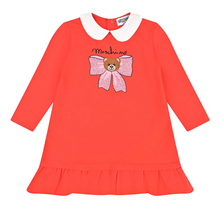 Load image into Gallery viewer, Baby Girls Red Bow Toy Dress